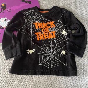 Baby Trick or Treat Long Sleeve Glow in The Dark Shirt S 18-24 M